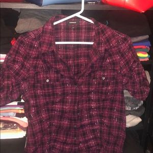 Express Button Down Plaid